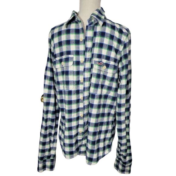 Hollister plaid flannel shirt - Picture 1 of 8